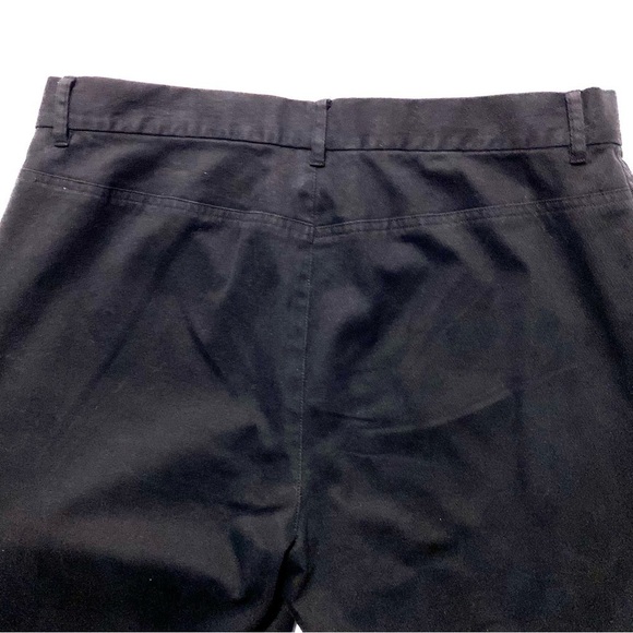 LAUREN Ralph Lauren Black Cotton Twill Pants Size 12 Work Office Business Casual - Picture 4 of 11